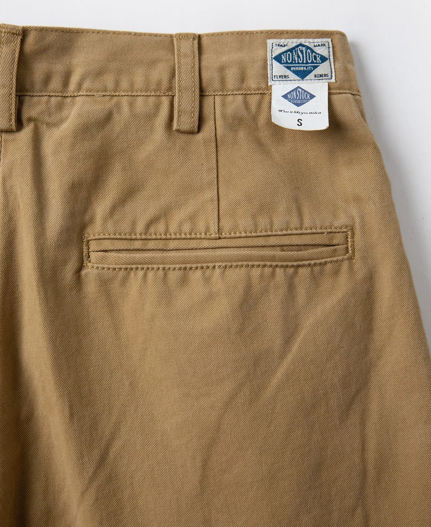 1930s IVY Style Double Pleated Chino Trousers - Yellow