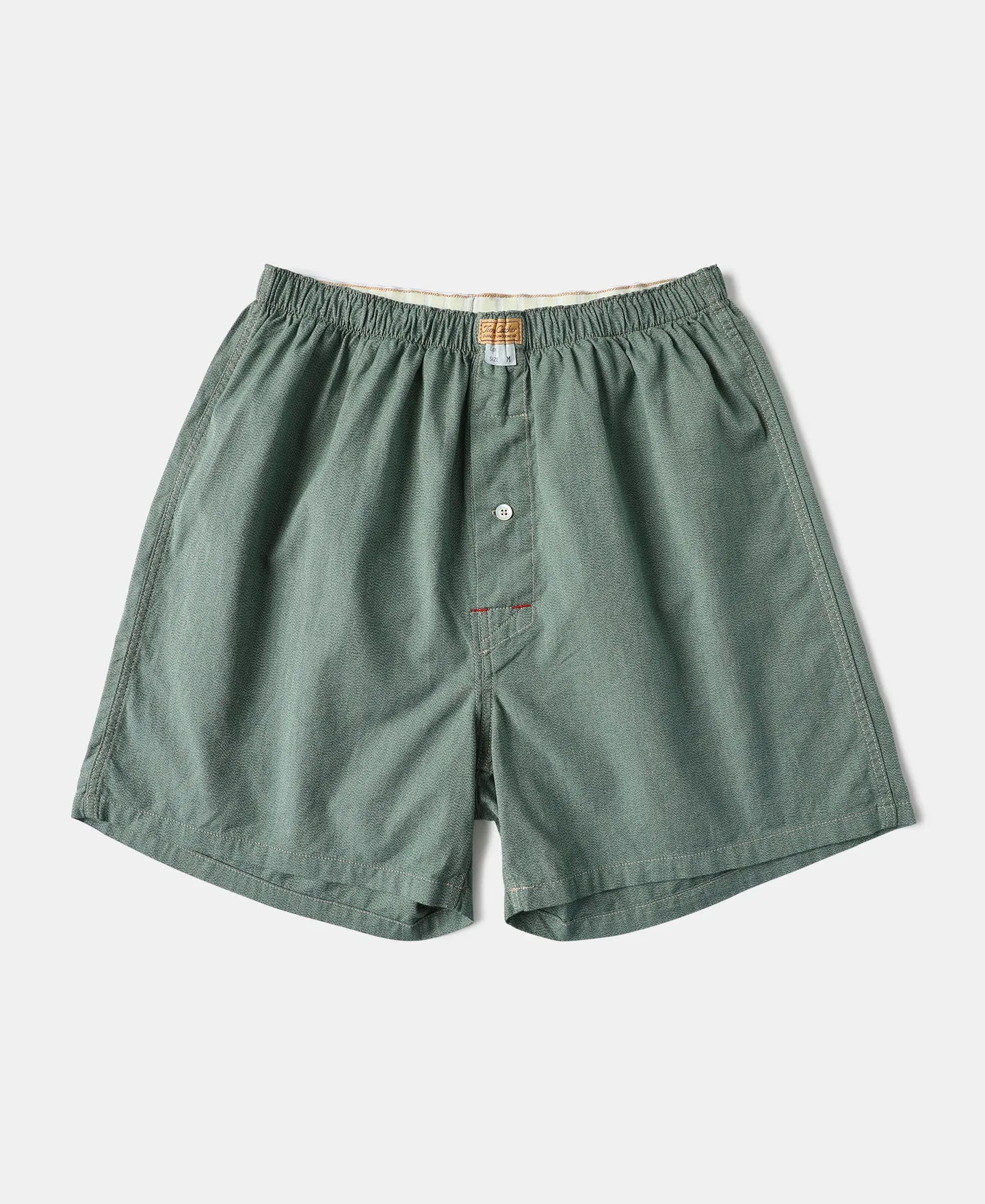 1950s Retro Salt & Pepper Boxer Shorts - Green