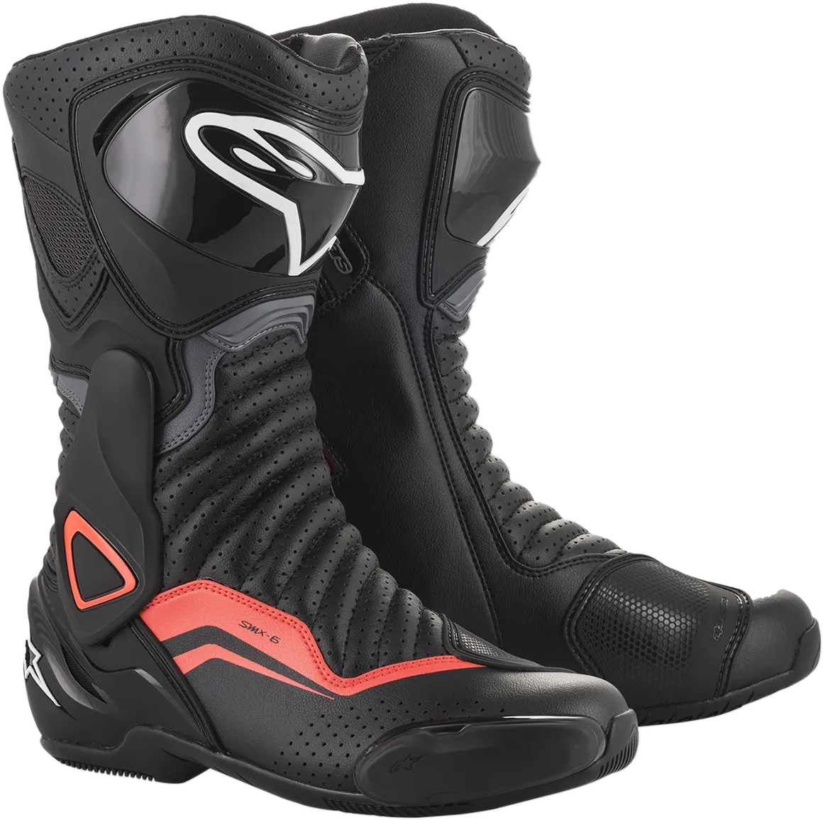 ALPINESTARS SMX-6 v2 Boots - Black/Gray/Red - Vented - US 11.5 / EU 46 2223017-1133-46