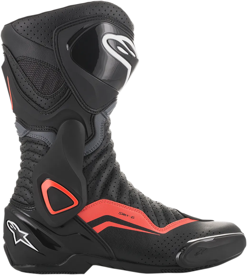 ALPINESTARS SMX-6 v2 Boots - Black/Gray/Red - Vented - US 14 / EU 50 2223017-1133-50