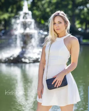 ANGEL HALO HALTER DRESS