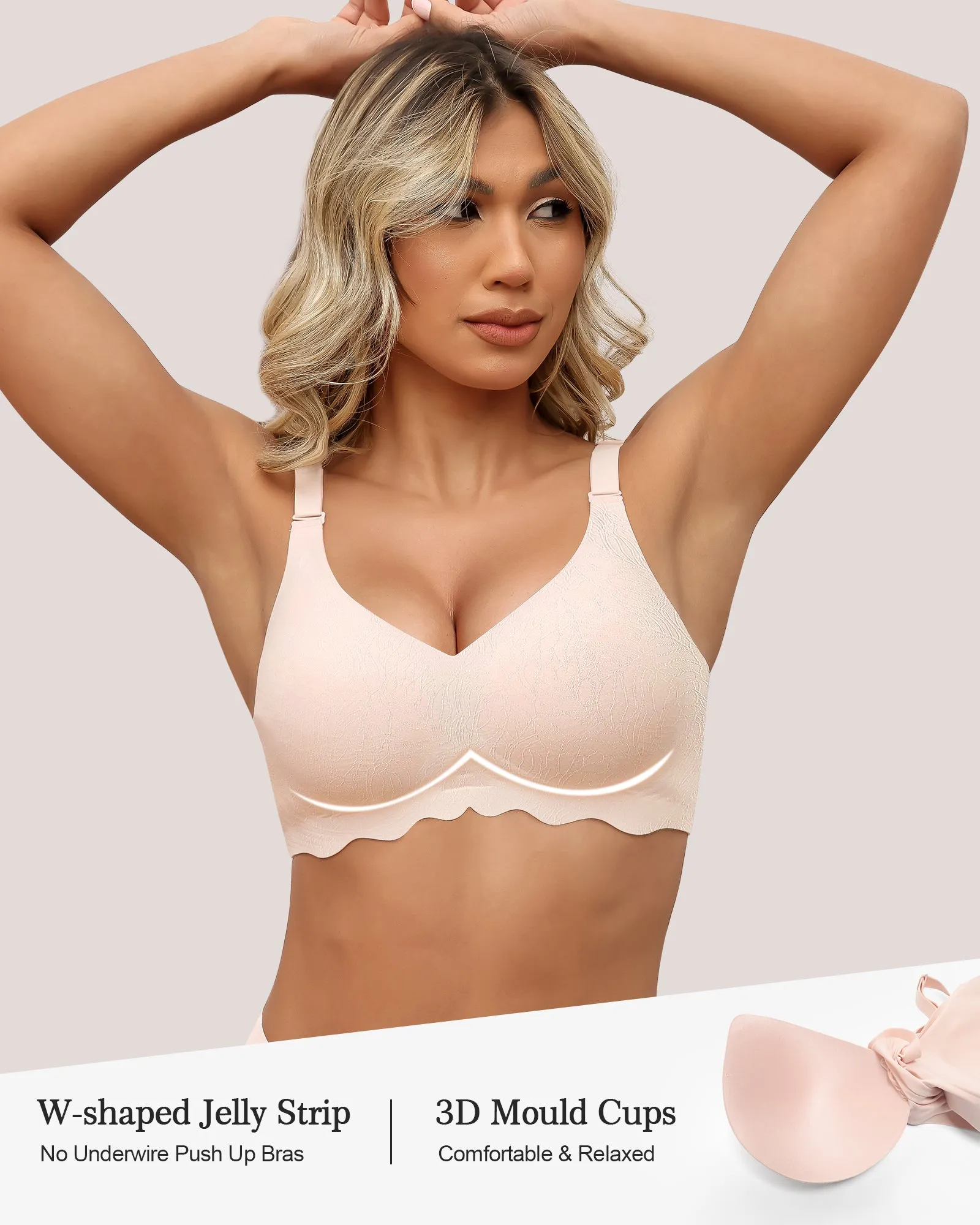 Big SaleLace Seamless Push Up BraNo More Sagging Breasts