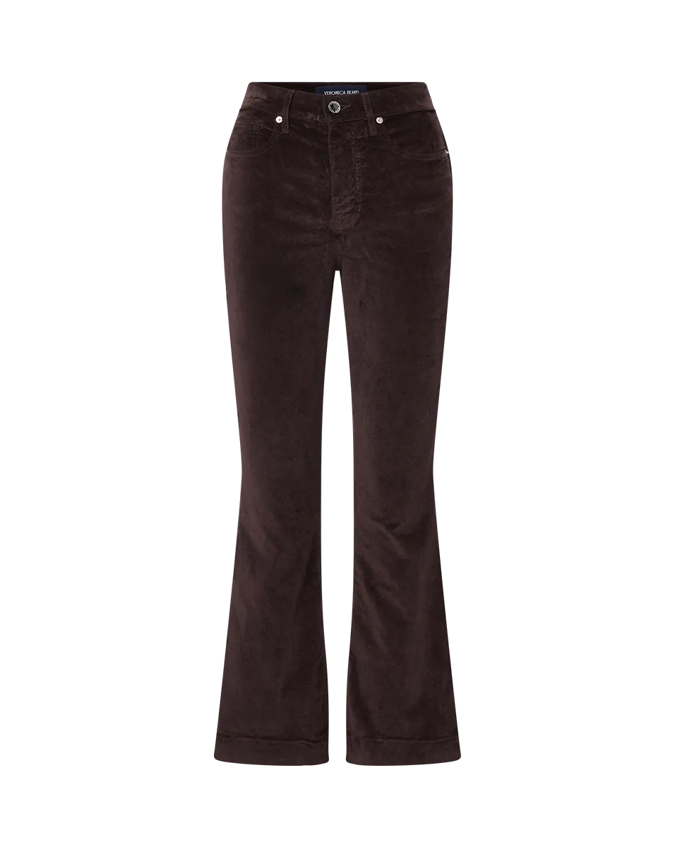 Carson Velvet Kick-Flare Pant