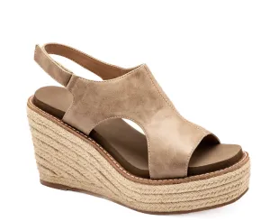 Corkys Freddie Wedge Taupe