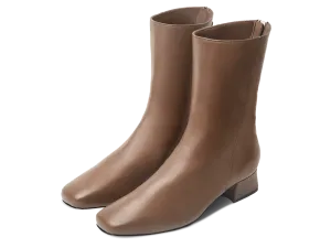Debbie Boots in Khaki Brown Nappa