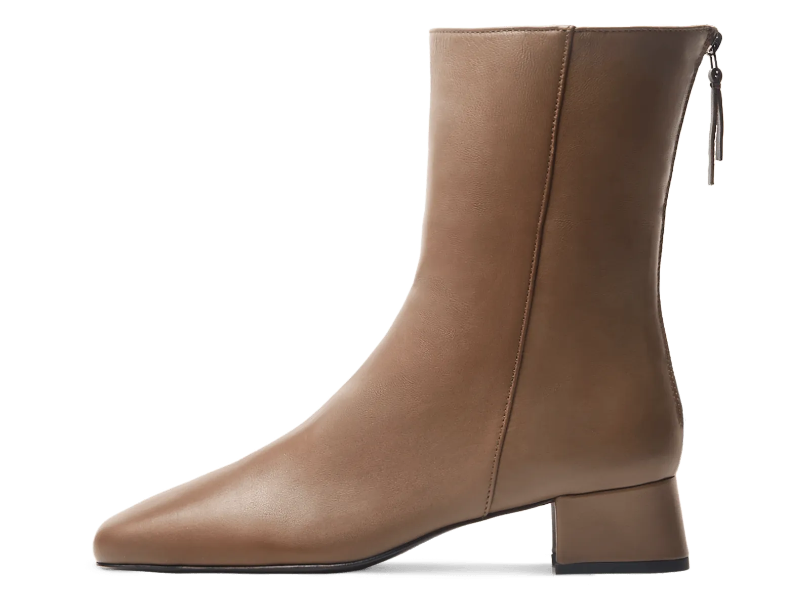 Debbie Boots in Khaki Brown Nappa
