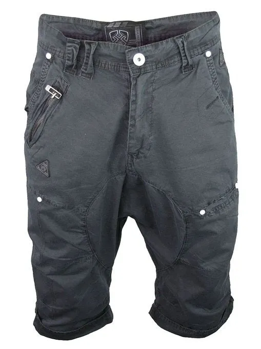 Dissident Spin cotton cargo shorts in grey