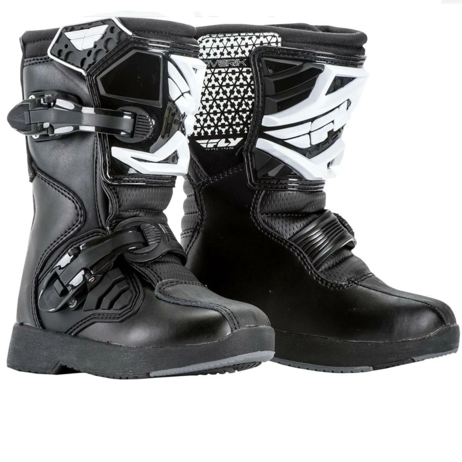 Fly Racing Maverik Youth Enduro Boots (Black)