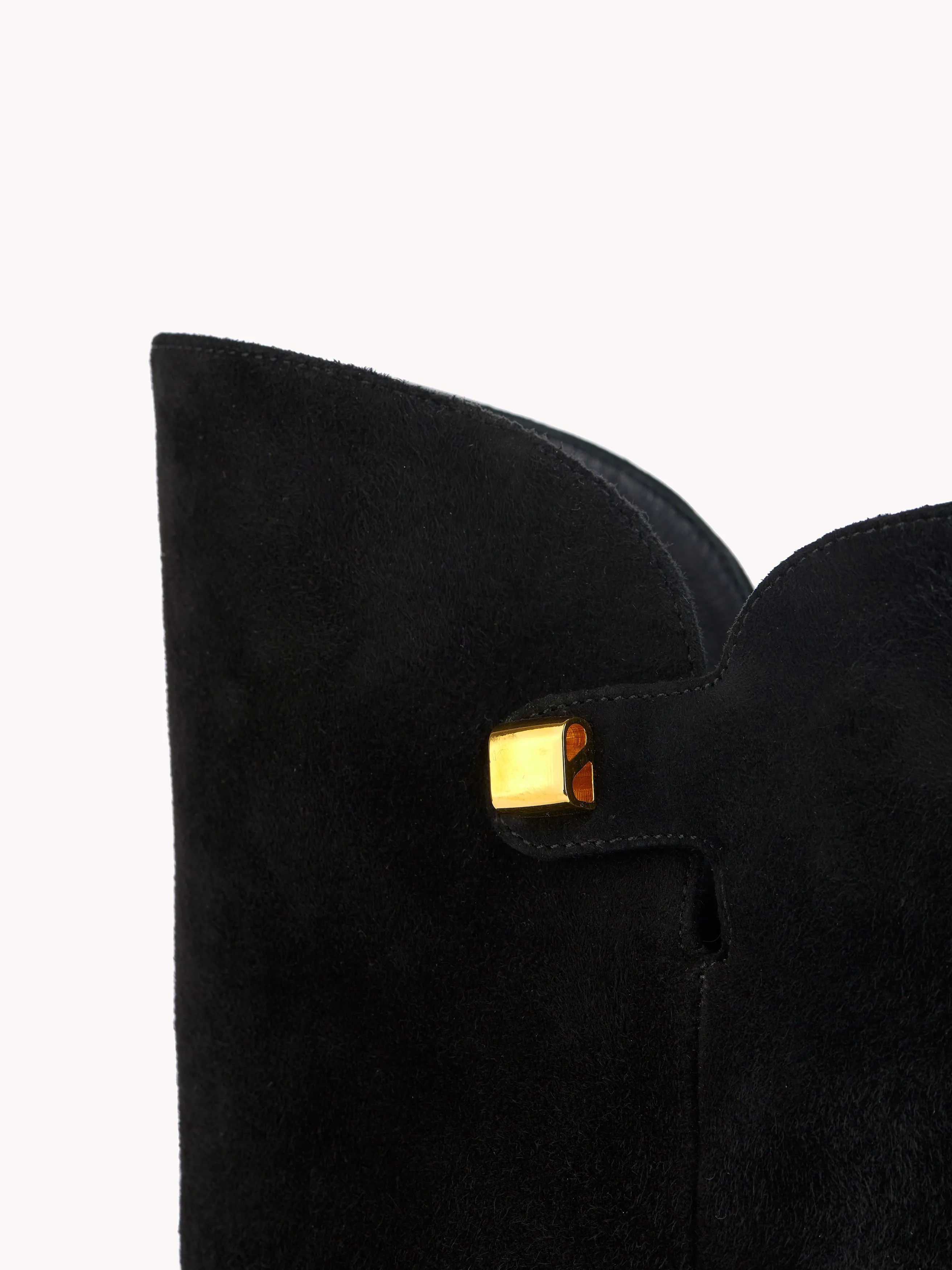 Gabriella  High-heel Black Suede Ankle Boots
