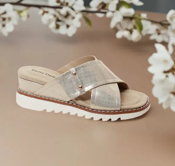 GOLD EXPAND WEDGE SANDAL
