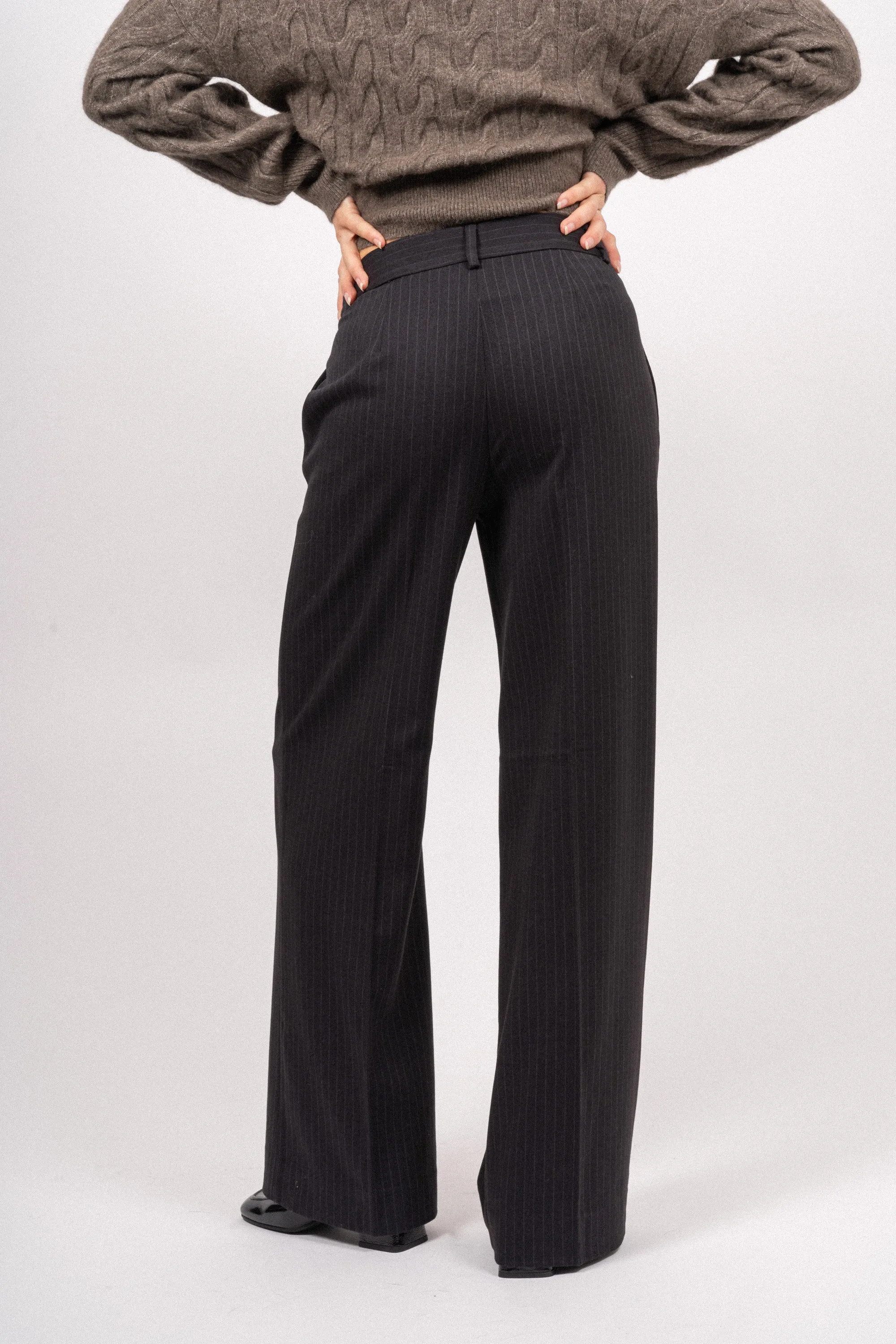 Idacc Pin Wide Pant - Dark Grey
