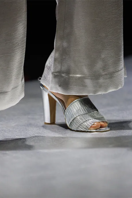 Metallic Cords Corrugated Heels