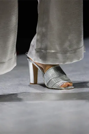Metallic Cords Corrugated Heels