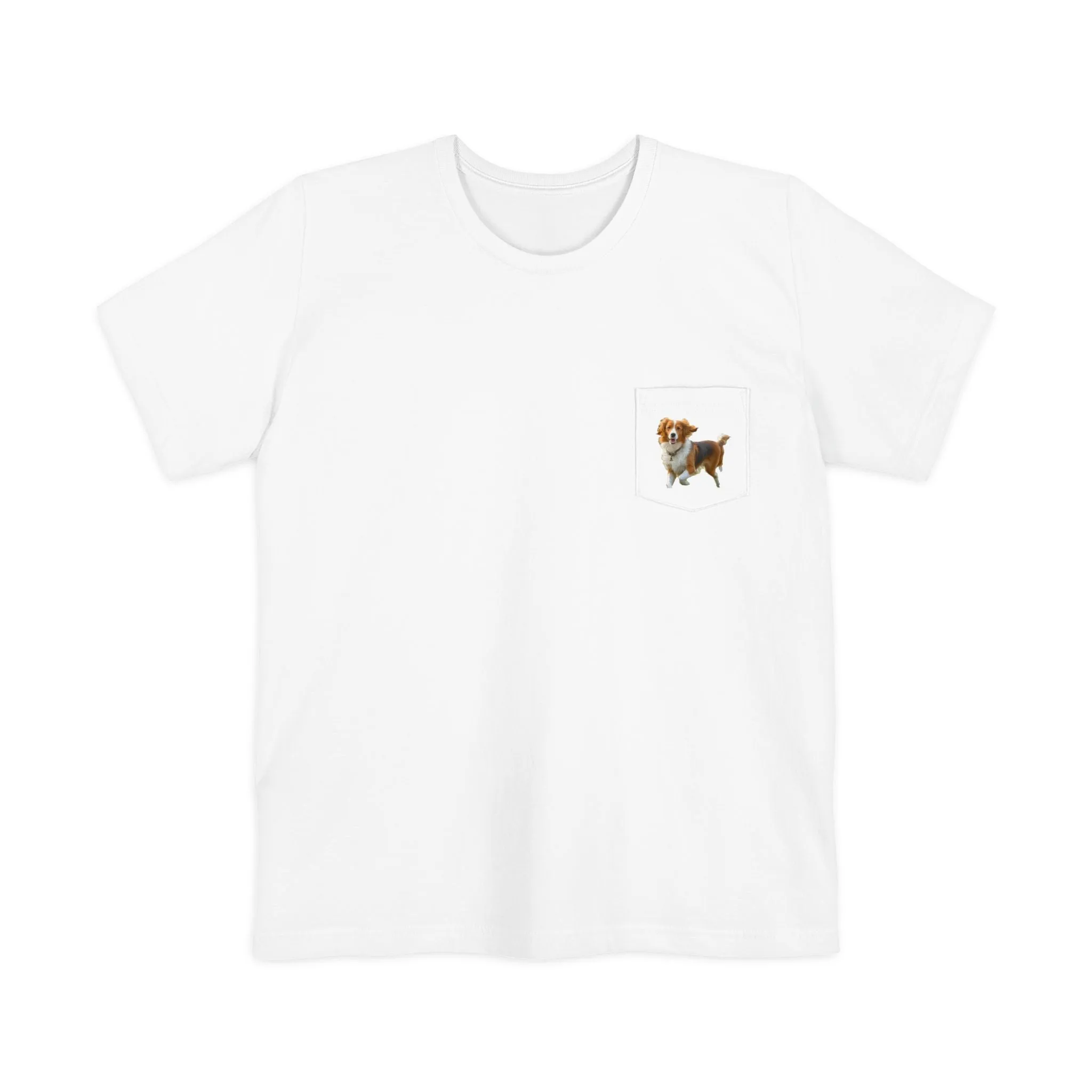 Nederlandse Kooikerhondje  Unisex Pocket T-shirt