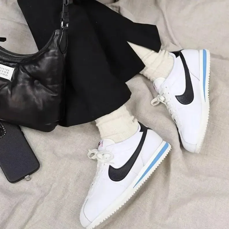 Nike Cortez Leather Wmns "White Black"