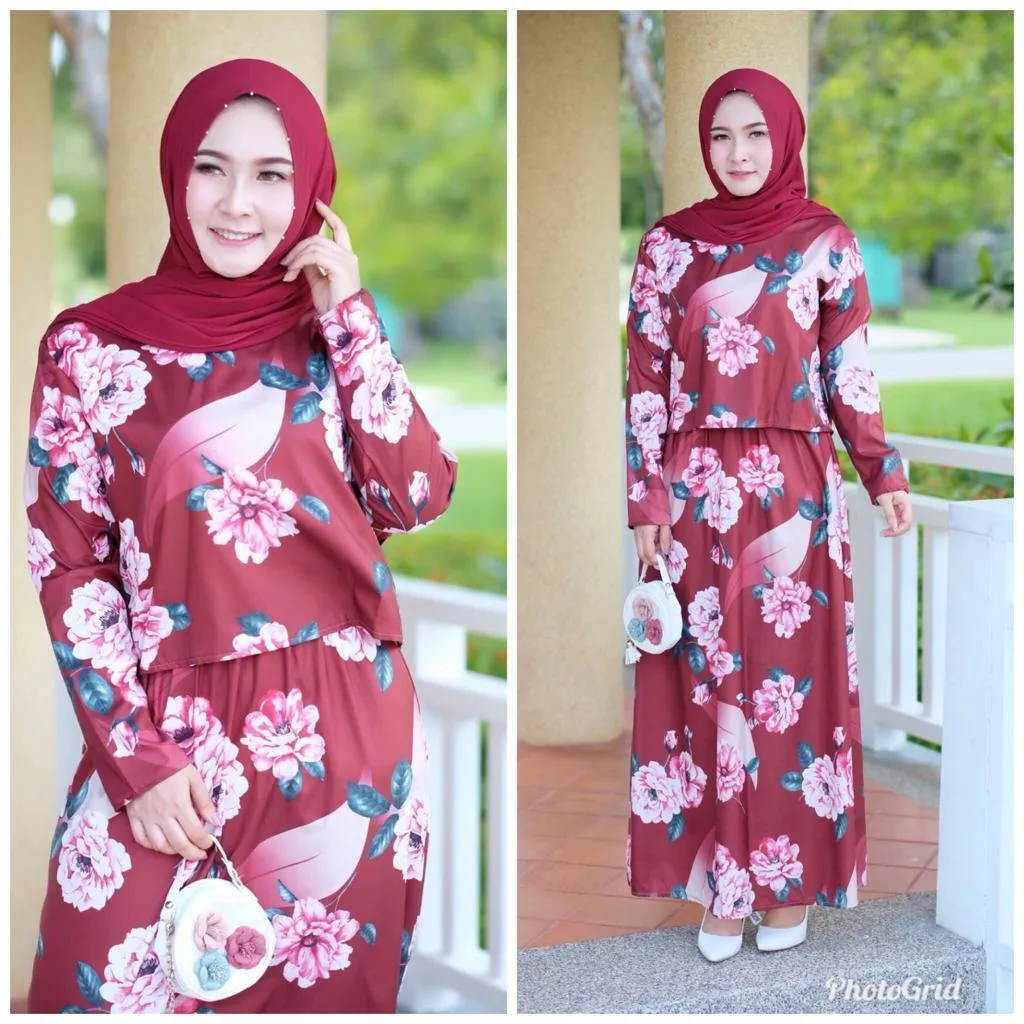 One Set dress - Red Rose