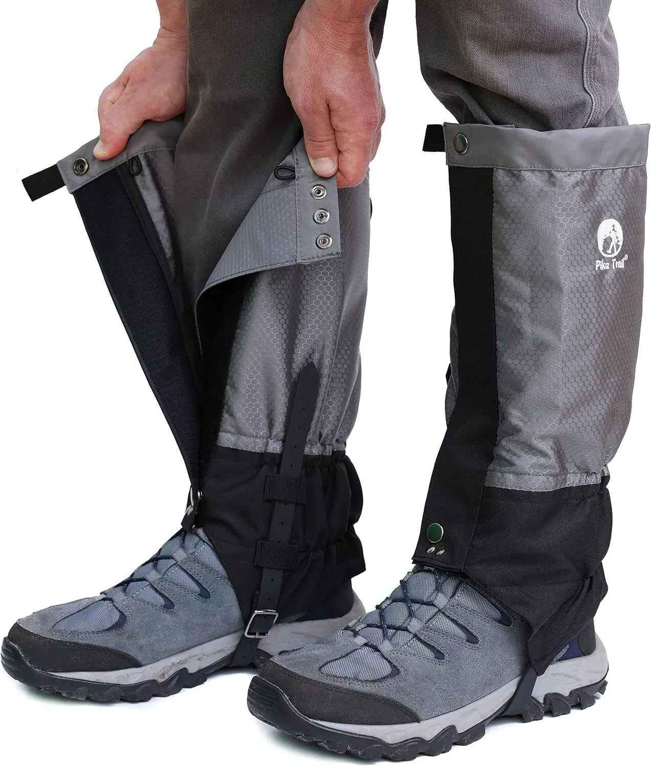 Pike Trail Leg Gaiters Waterproof Adjustable Snow Boot Gaiters for Hiking, Walking, Hunting, Mountain Climbing, Snowshoeing
