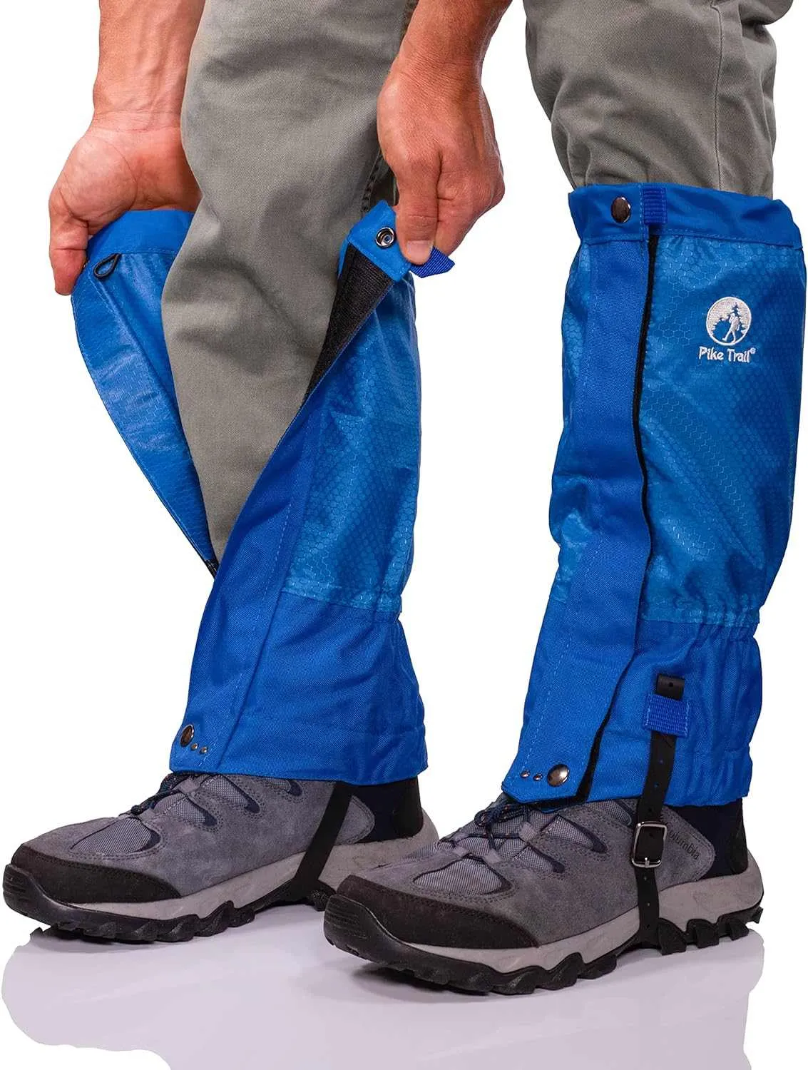 Pike Trail Leg Gaiters Waterproof Adjustable Snow Boot Gaiters for Hiking, Walking, Hunting, Mountain Climbing, Snowshoeing