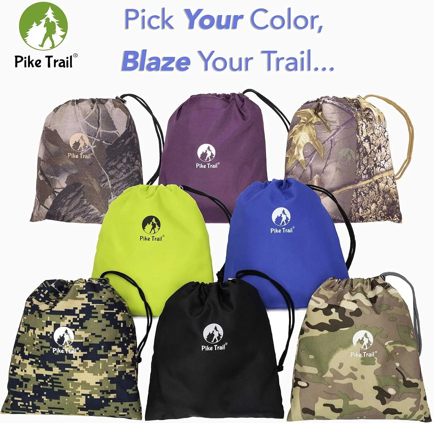Pike Trail Leg Gaiters Waterproof Adjustable Snow Boot Gaiters for Hiking, Walking, Hunting, Mountain Climbing, Snowshoeing