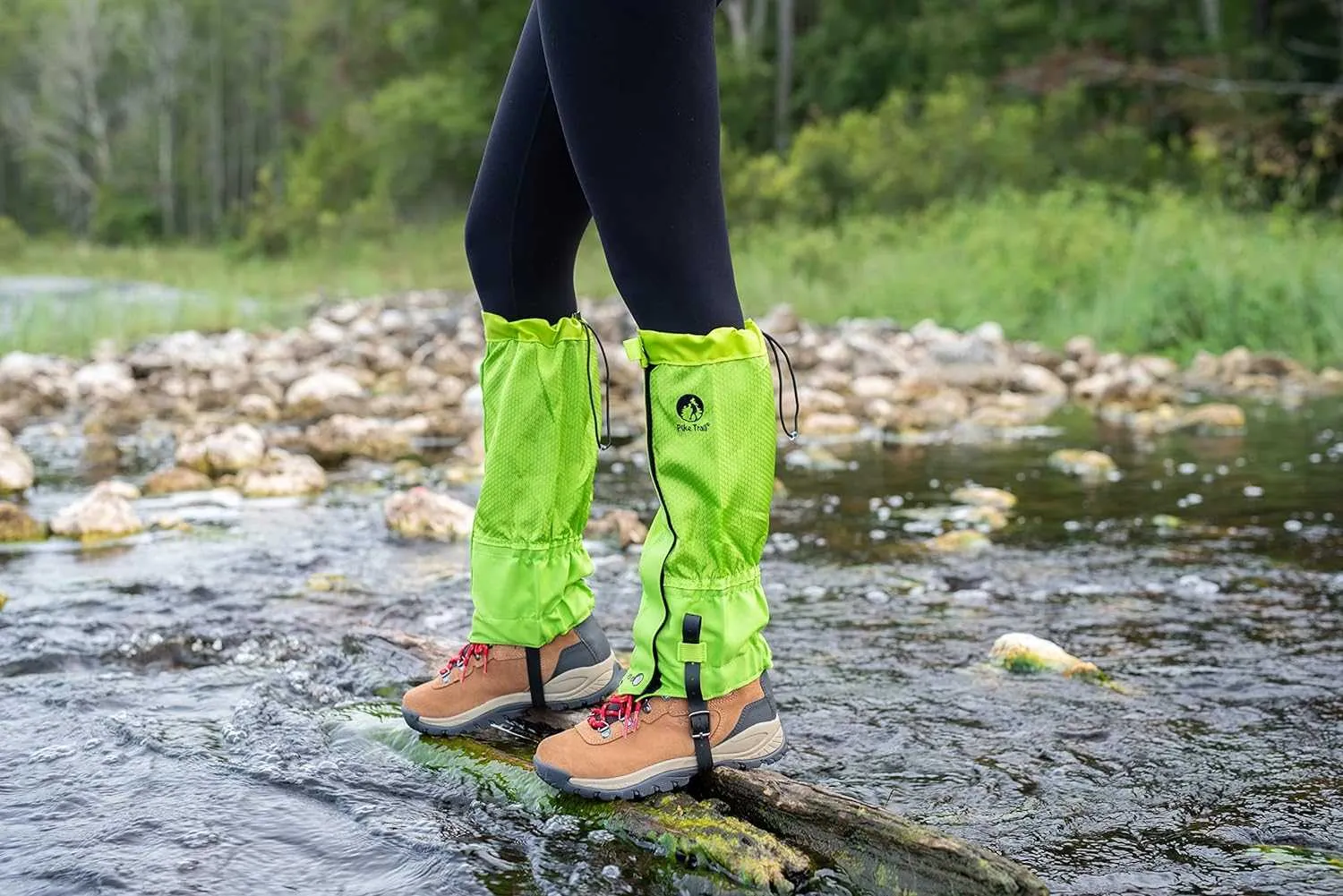 Pike Trail Leg Gaiters Waterproof Adjustable Snow Boot Gaiters for Hiking, Walking, Hunting, Mountain Climbing, Snowshoeing