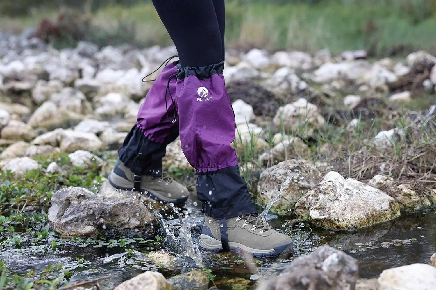 Pike Trail Leg Gaiters Waterproof Adjustable Snow Boot Gaiters for Hiking, Walking, Hunting, Mountain Climbing, Snowshoeing