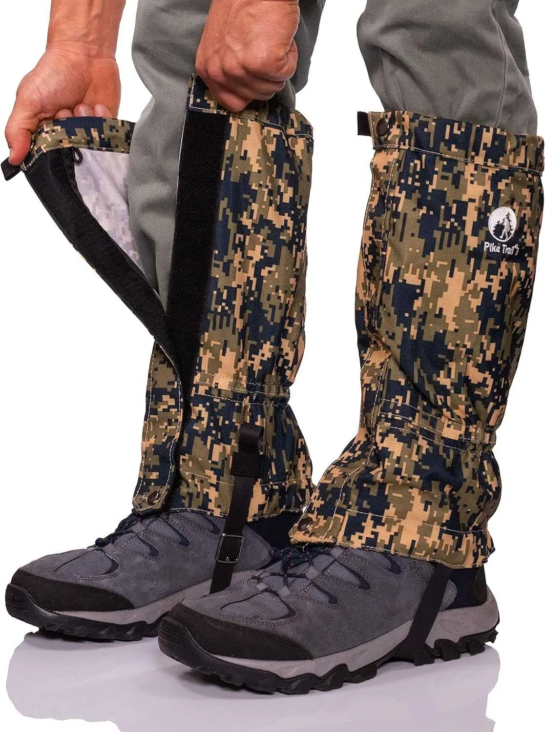 Pike Trail Leg Gaiters Waterproof Adjustable Snow Boot Gaiters for Hiking, Walking, Hunting, Mountain Climbing, Snowshoeing