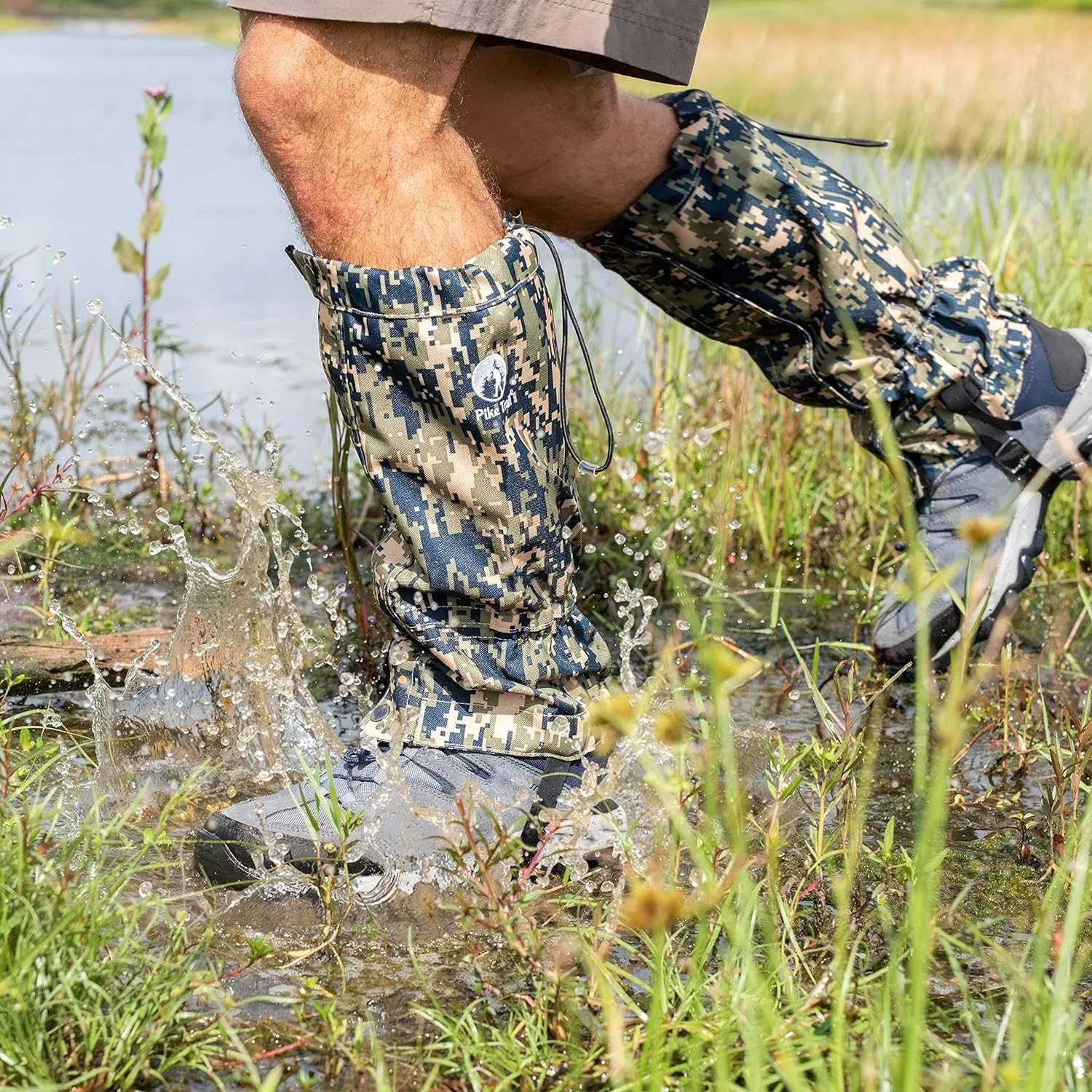 Pike Trail Leg Gaiters Waterproof Adjustable Snow Boot Gaiters for Hiking, Walking, Hunting, Mountain Climbing, Snowshoeing