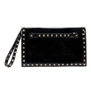 Sable Handbag in Black Patent