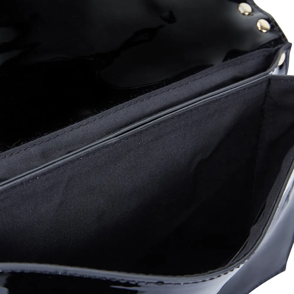Sable Handbag in Black Patent