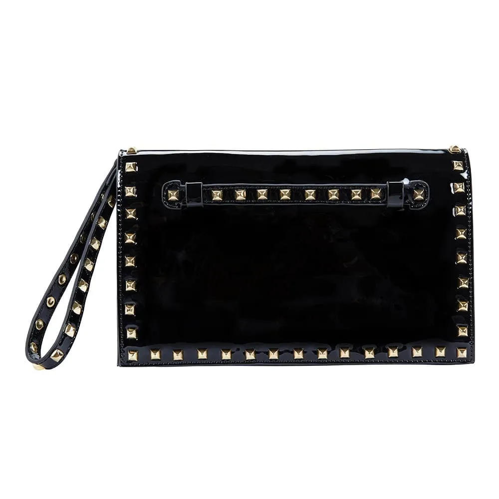 Sable Handbag in Black Patent