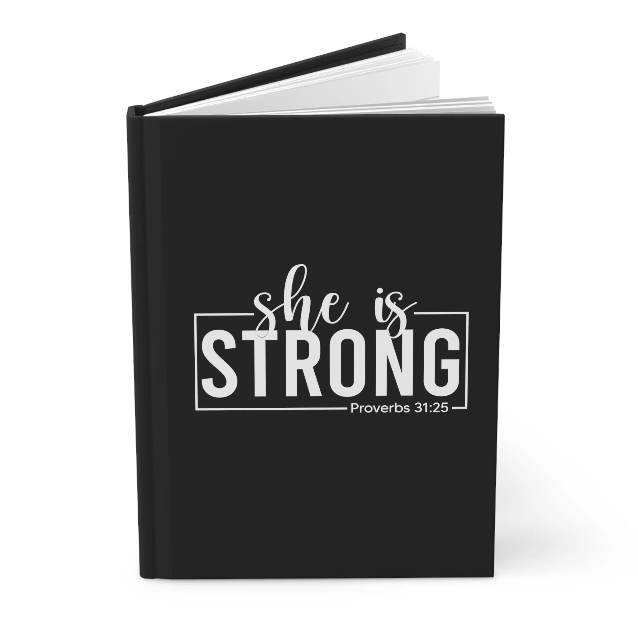 She is STRONG - Hardcover Journal Matte - Full Front