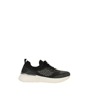 Sneakers in tessuto elasticizzato con strass