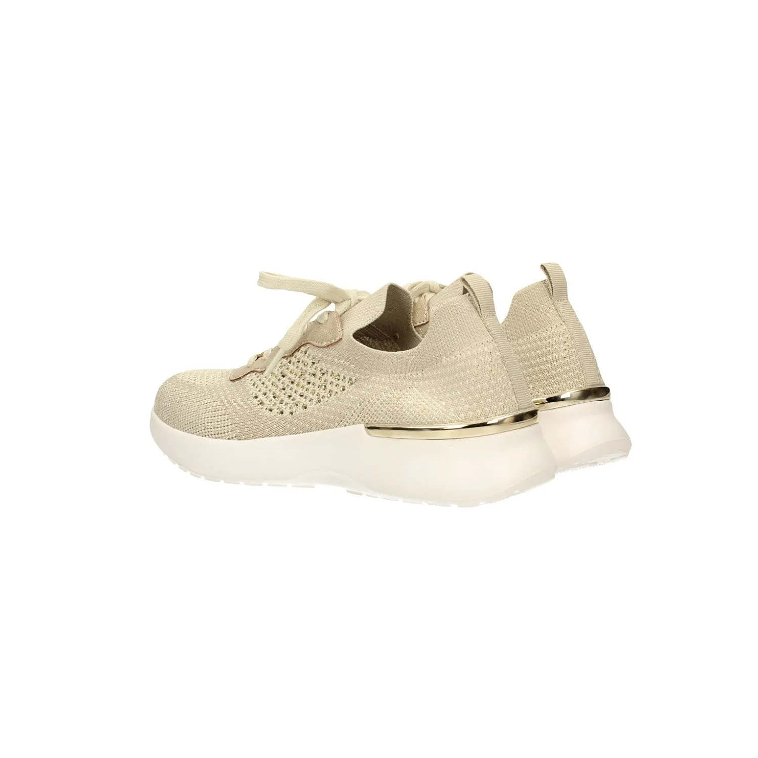 Sneakers in tessuto elasticizzato con strass