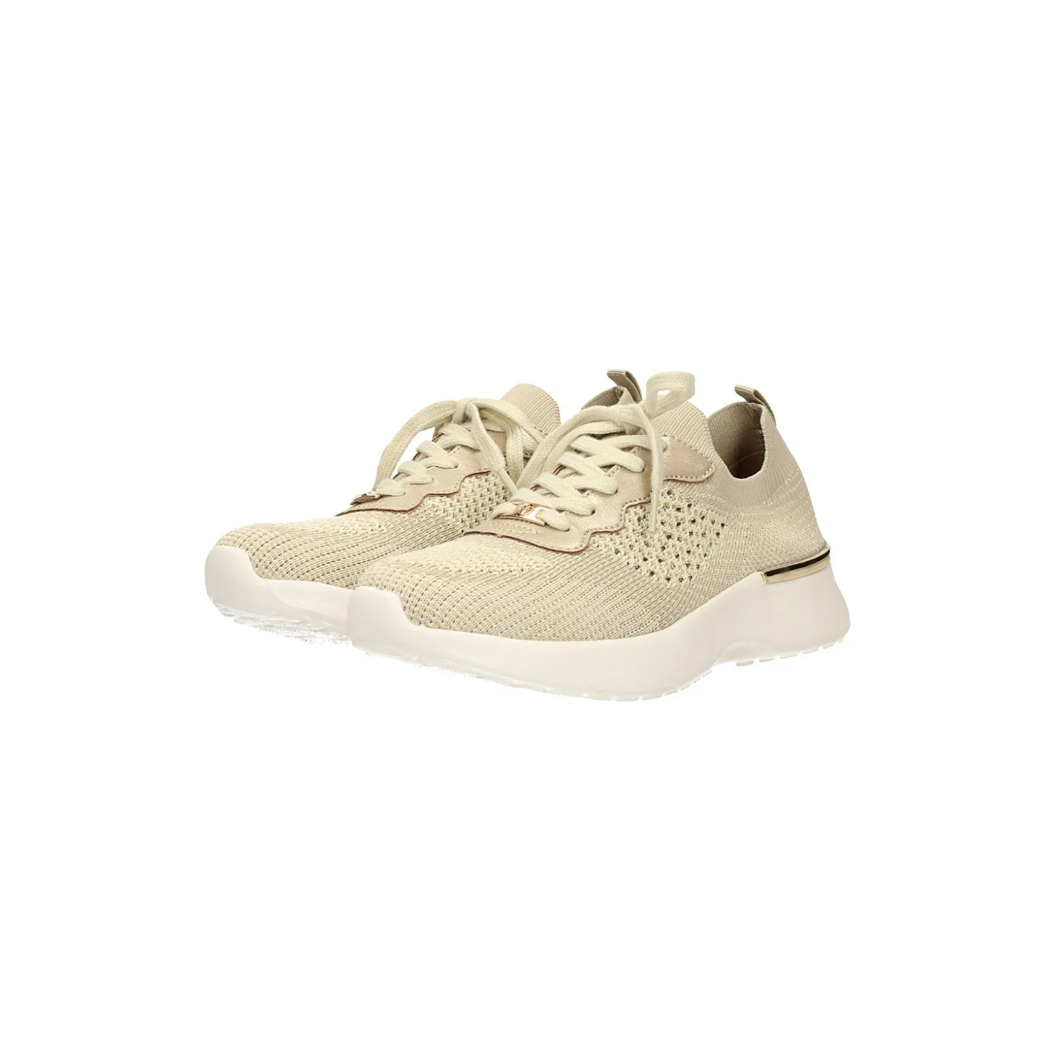 Sneakers in tessuto elasticizzato con strass