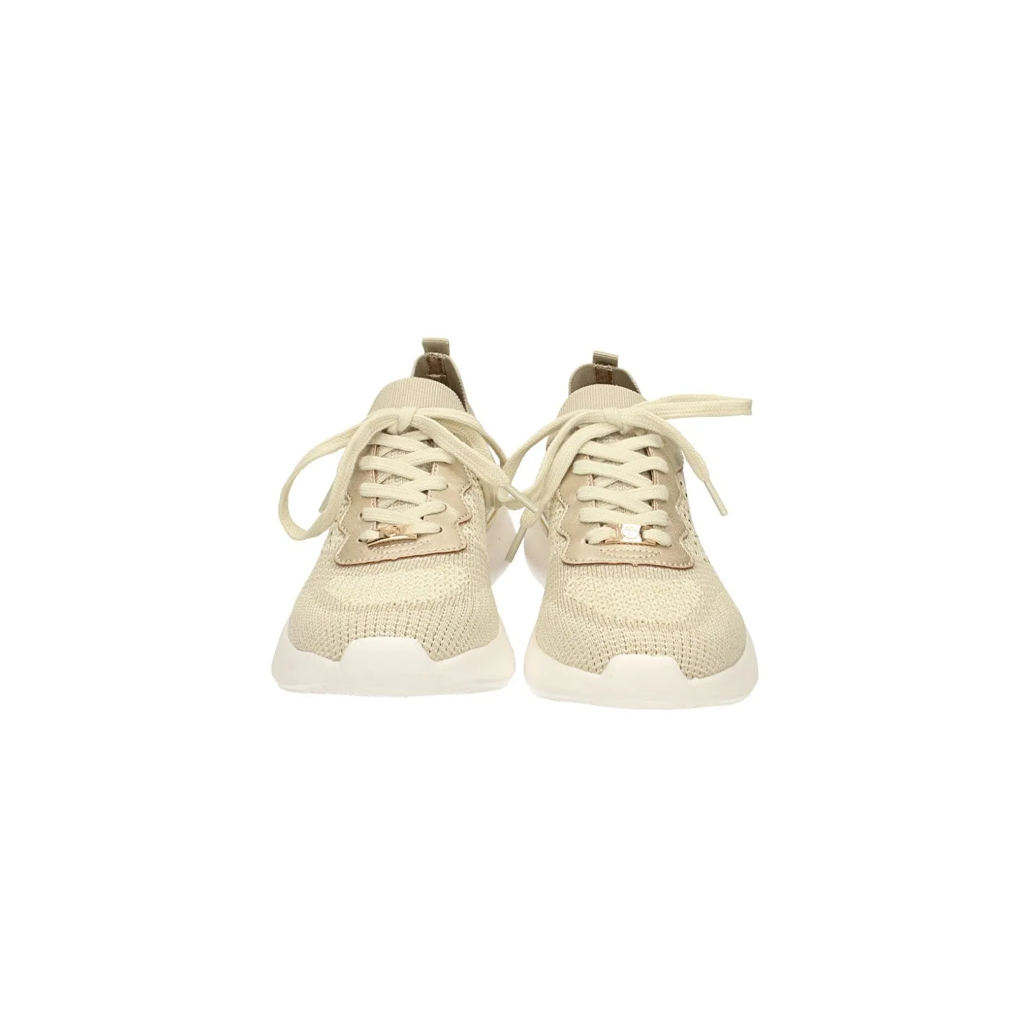 Sneakers in tessuto elasticizzato con strass
