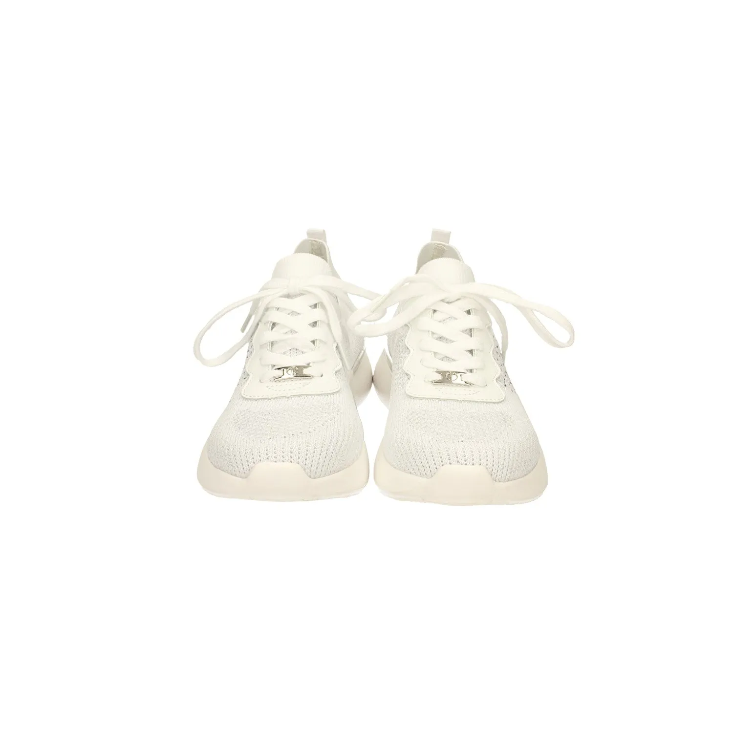 Sneakers in tessuto elasticizzato con strass