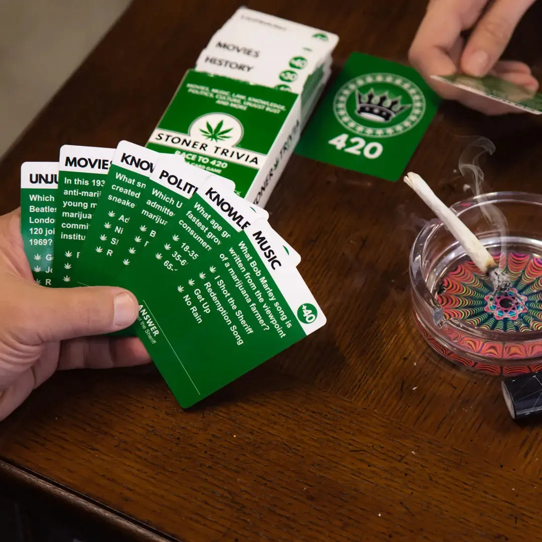 Stoner Trivia Race to 420 Card Game