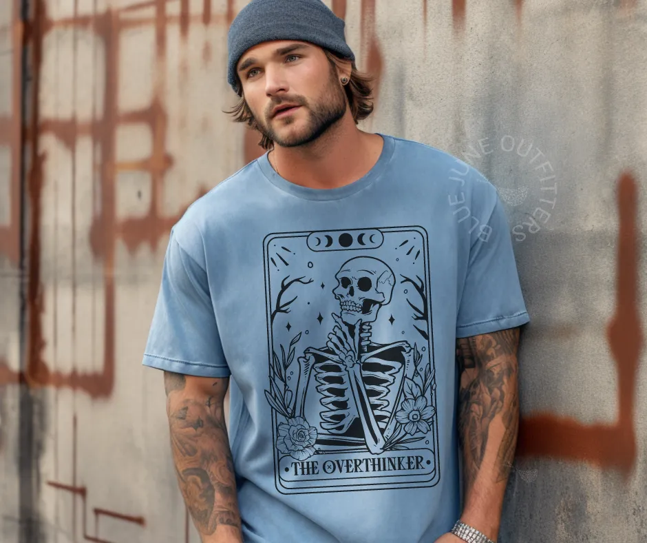The Overthinker Skellie | Comfort Colors Tarot Tee