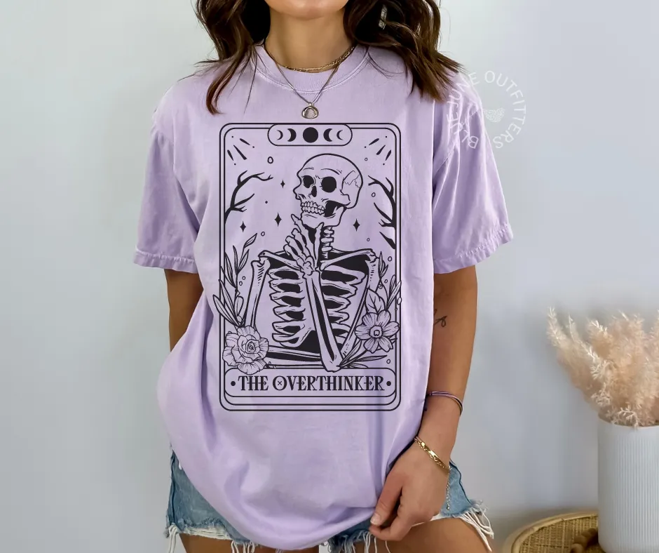 The Overthinker Skellie | Comfort Colors Tarot Tee
