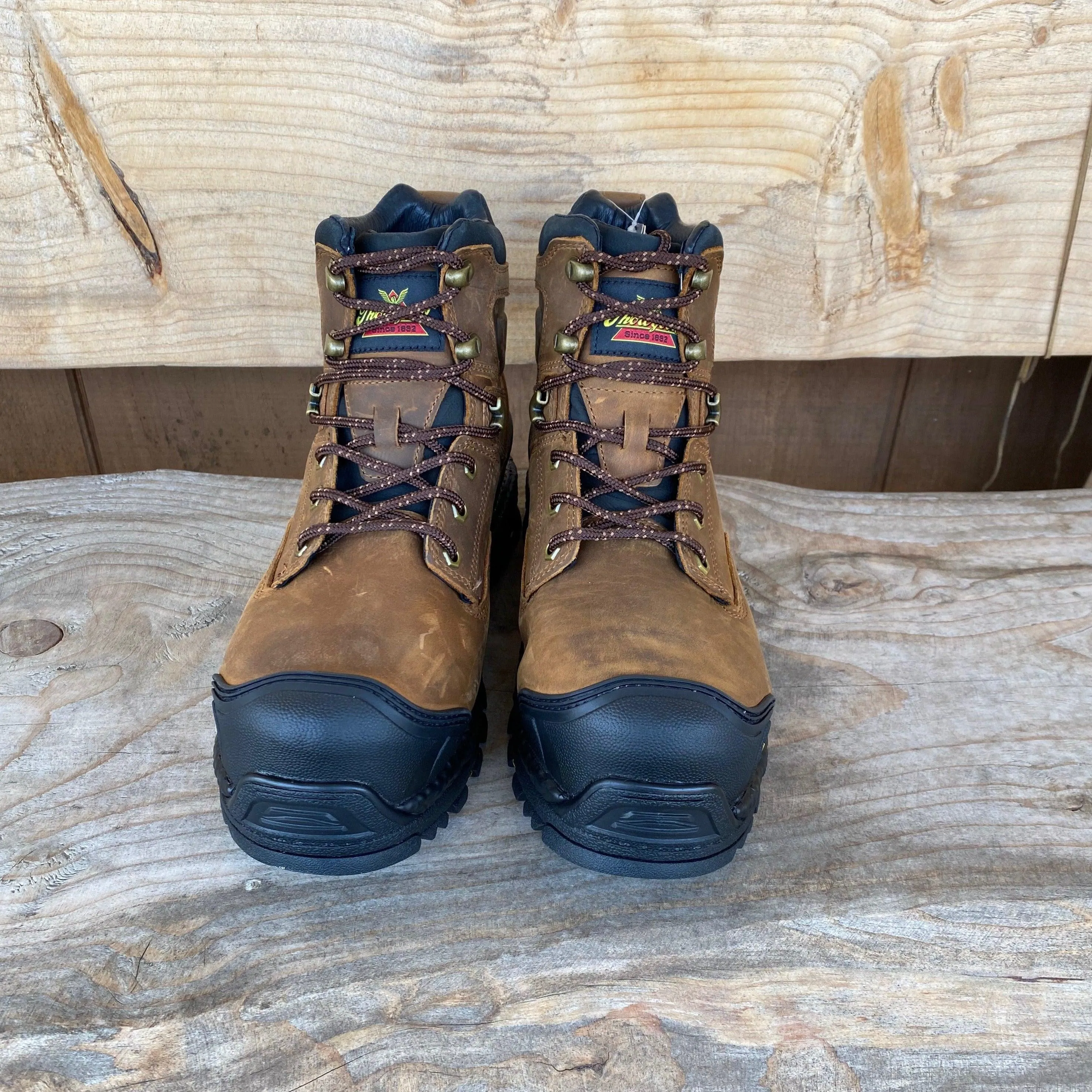 Thorogood Infinity FD Series 6" Brown Safety Toe Waterproof Work Boots 804-3416