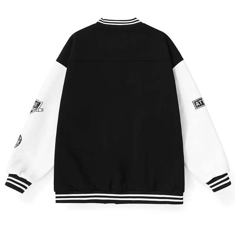 Vintage American Badge Baseball Jacket