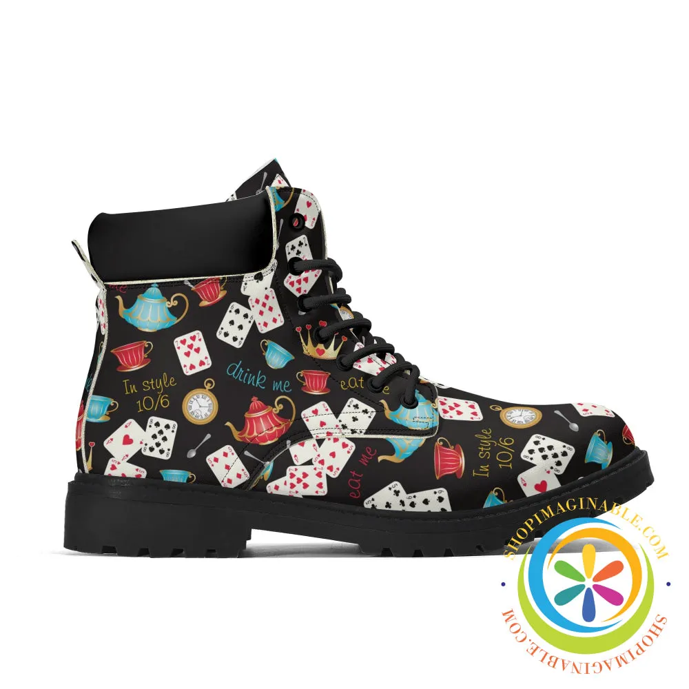 Women's Alice in Wonderland Inspired Boots Boots